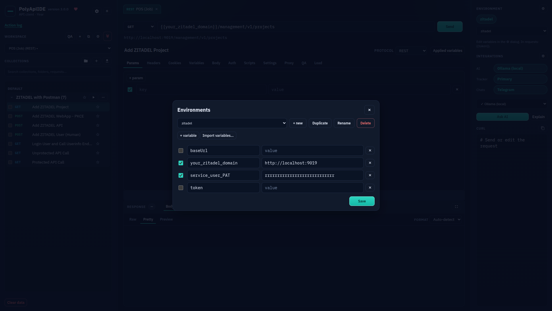 Managing environments