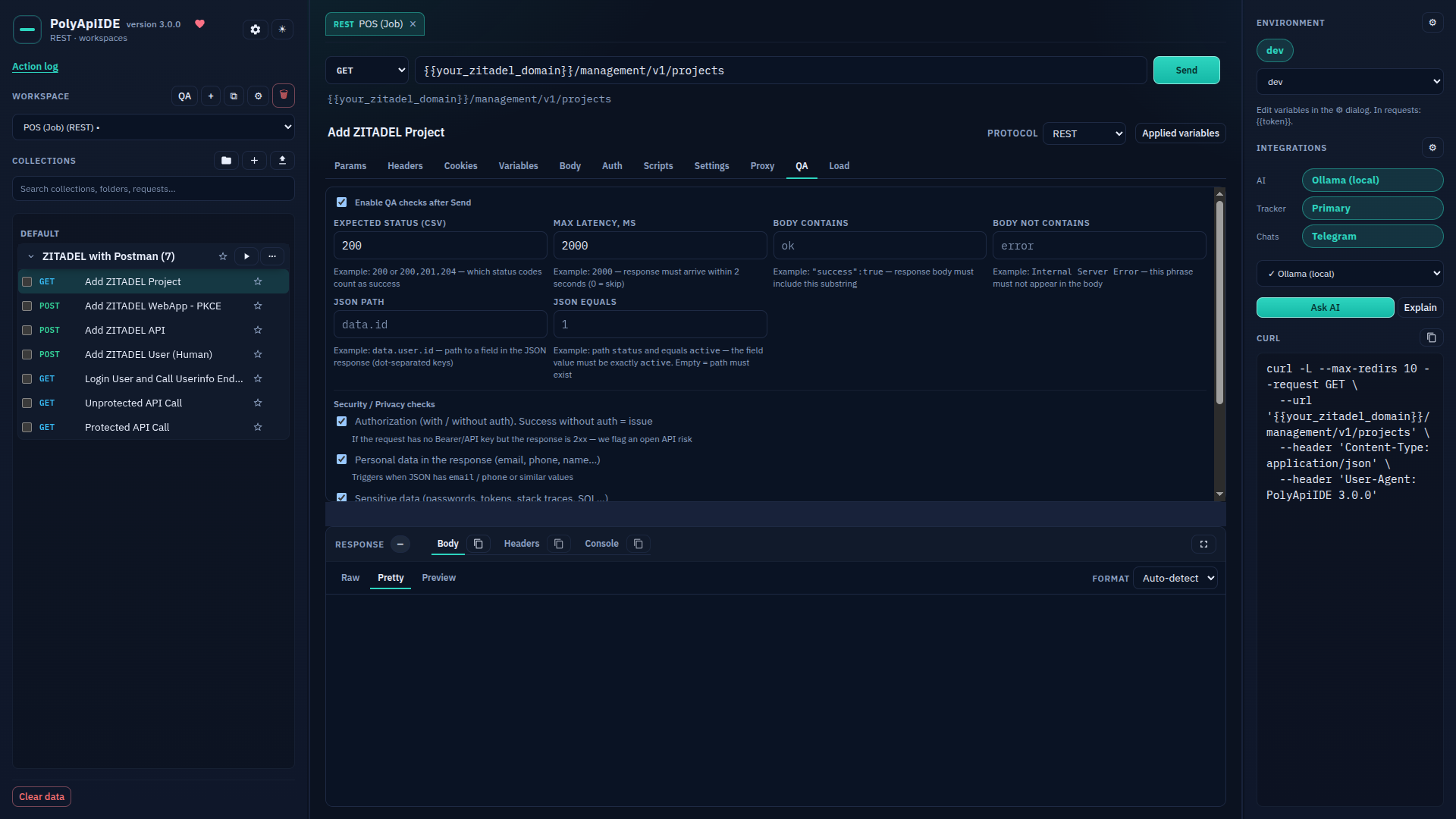Request: QA